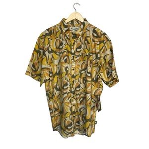 Howler Bros - Mansfield Short Sleeve Shirt - Monstera Mash / Citron - NWT XXL